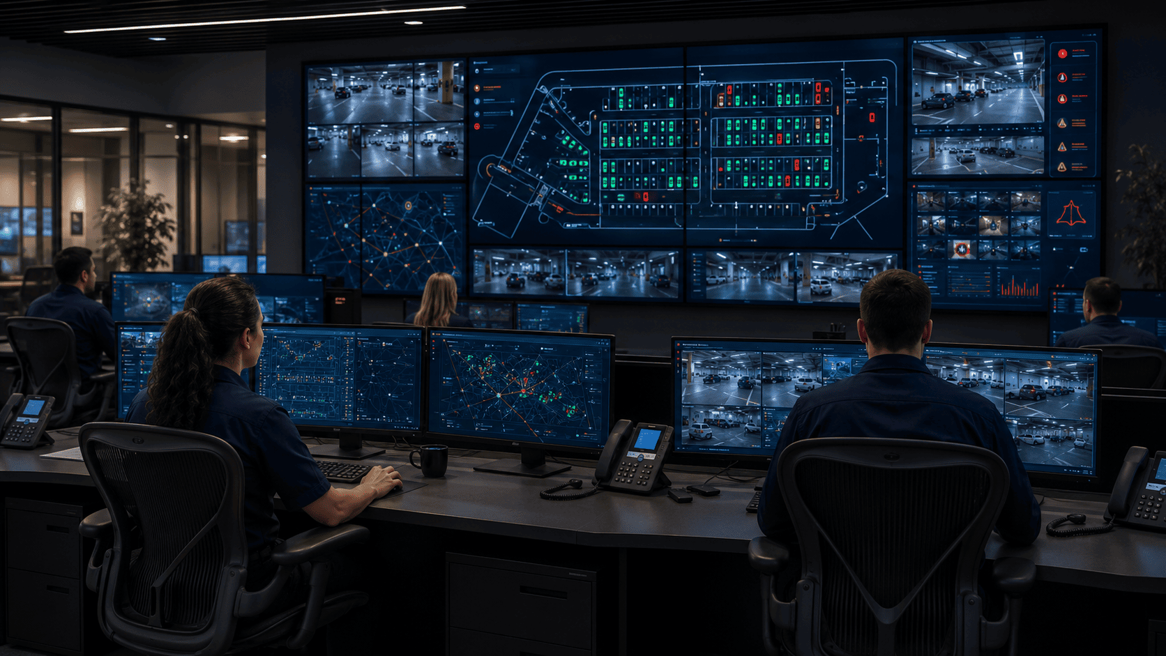 Parking network control center